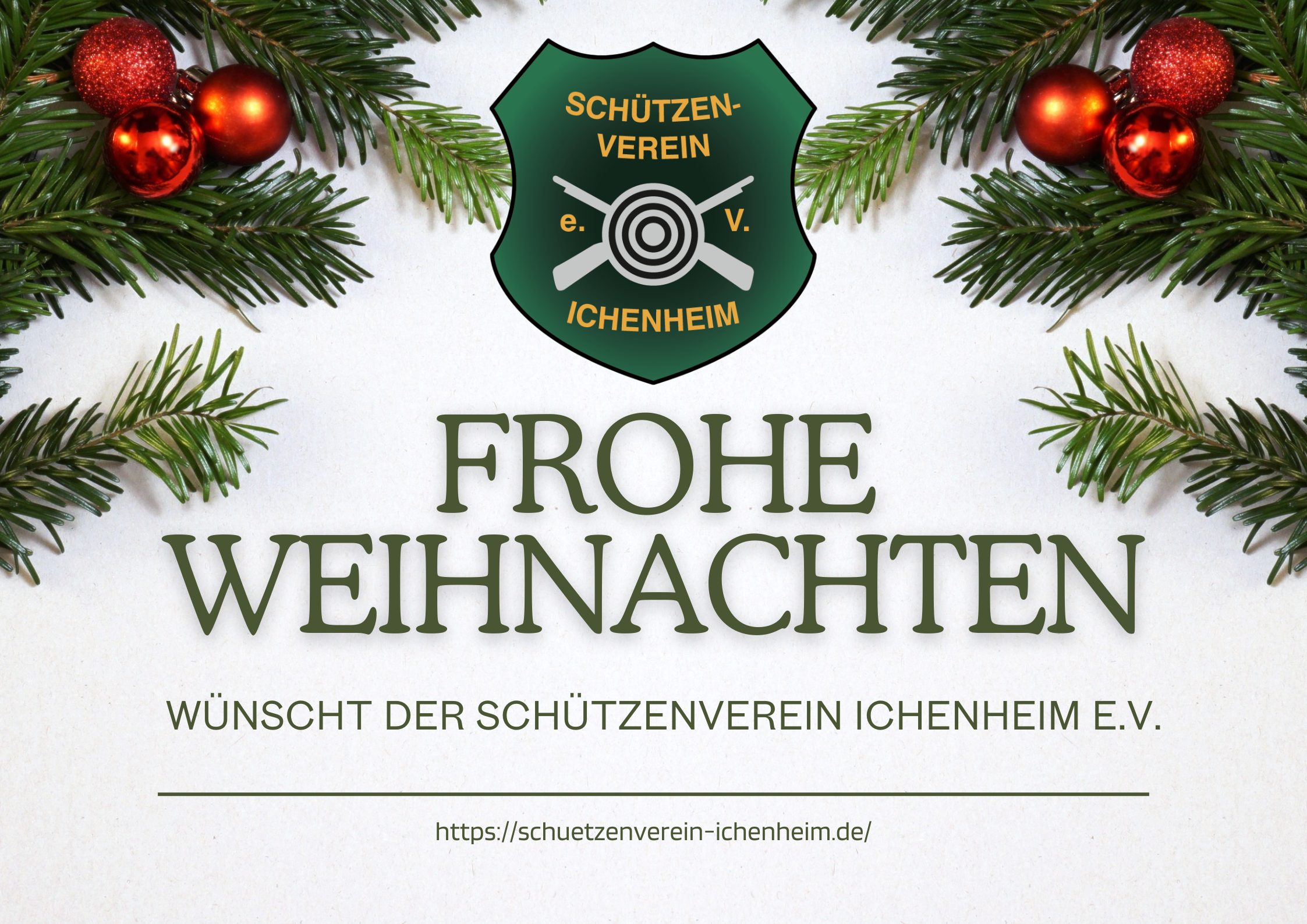 Frohe Weihnachten wünscht der SVI